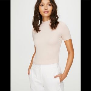 Aritzia Babaton Gonzalo shirt in Pink Prima